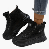 Babette – Modne Buty High Top z Ciepłym Futerkiem i Podeszwą Plateau