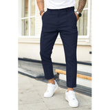 Izydor | Męskie Spodnie - Slim-Fit Design i Wyprasowane Zagięcia