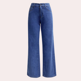 Amara | Damskie jeansy wide leg z wysokim stanem – comfort fit