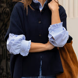 Celina | Damski kardigan ze stójką i zapięciem na guziki