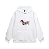 Dante | Bluza oversize unisex z haftowanym jamnikiem