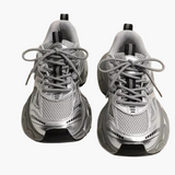 Alora | Chunky Mesh Sneaker Damskie – Wygodne i Sportowe Buty z Modną Podeszwą, Szare